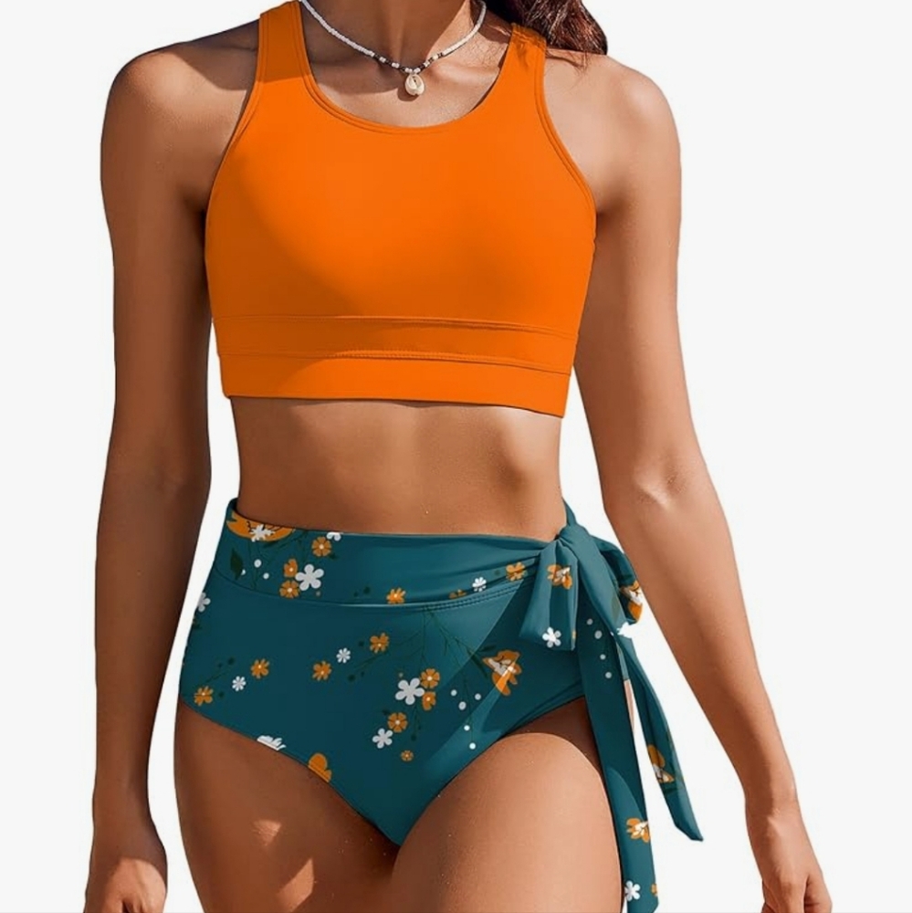 AI'MAGE High Waisted Racer Back Swimsuit